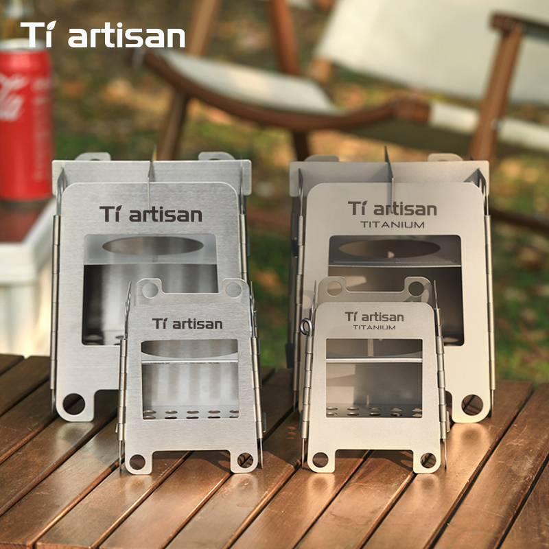 Camping Cooking Wood Stove - Fornello da Campeggio Tiartisan in Acciaio