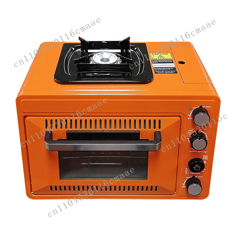 Camping Double Cooking Stove - Forno a Gas Professionale per Barbecue