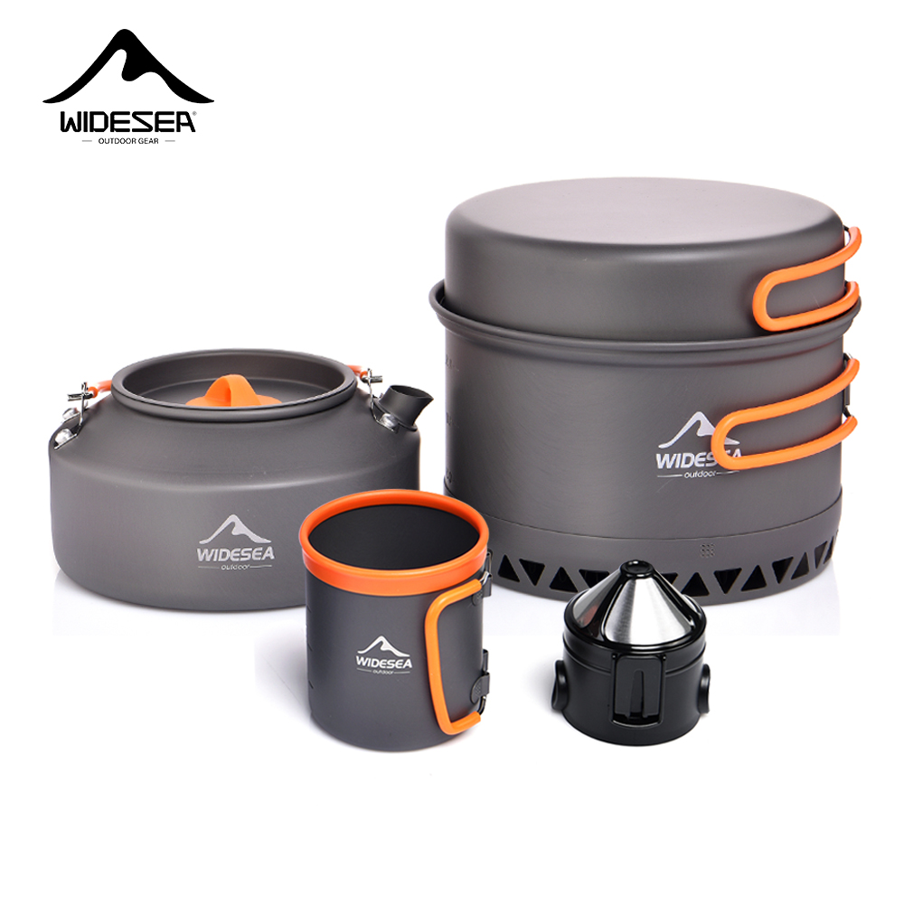 Camping Outdoor Cooking Table - Set di stoviglie da campeggio, pentole