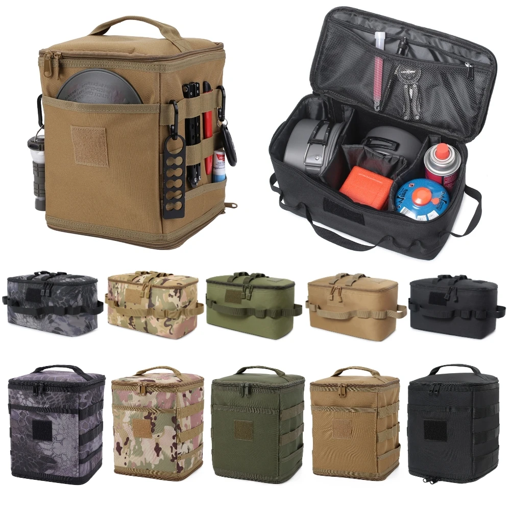 Camping Cooking Gas - Custodia tattica Borsa portaoggetti da campeggio