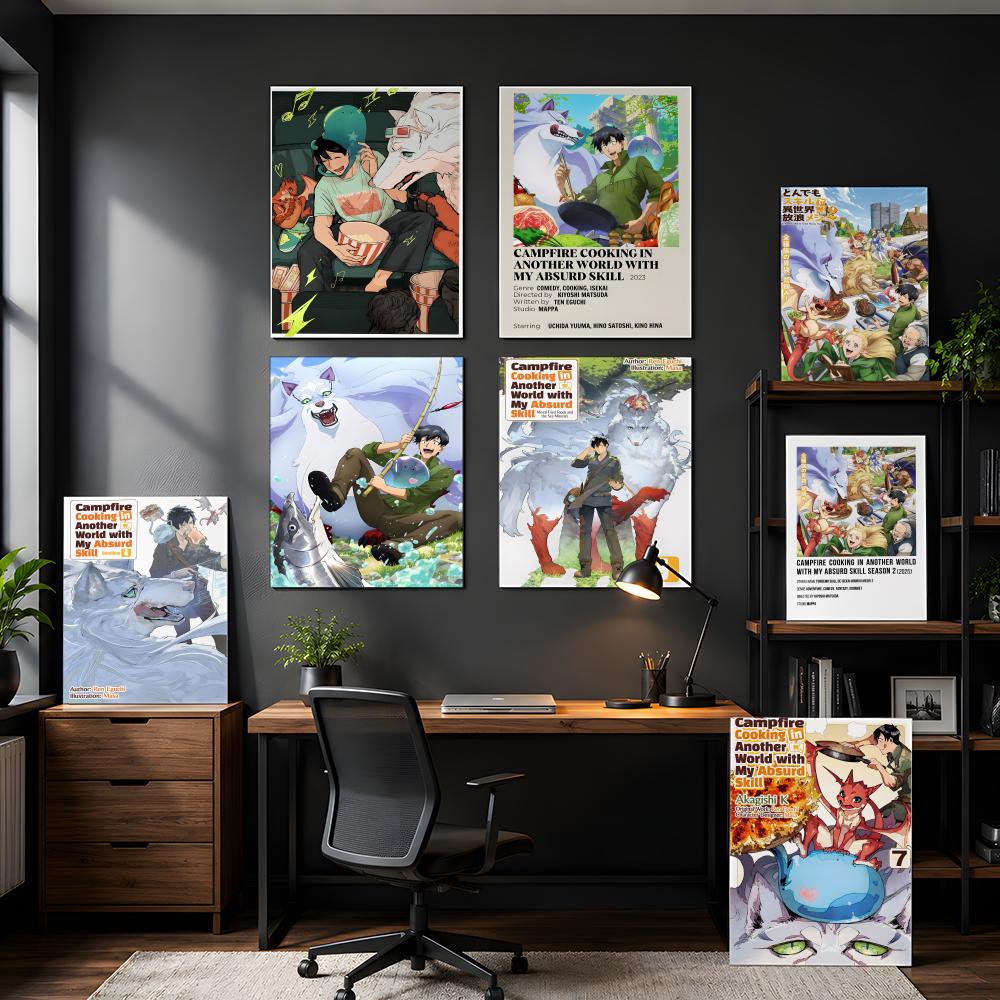 Campfire Cooking In Another World With My Absurd Skill - Poster HD con stampa 'Cucinare sul