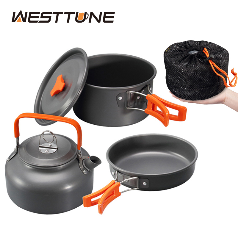 Camping Outdoor Cooking Table - WESTTUNE Kit di pentole da campeggio