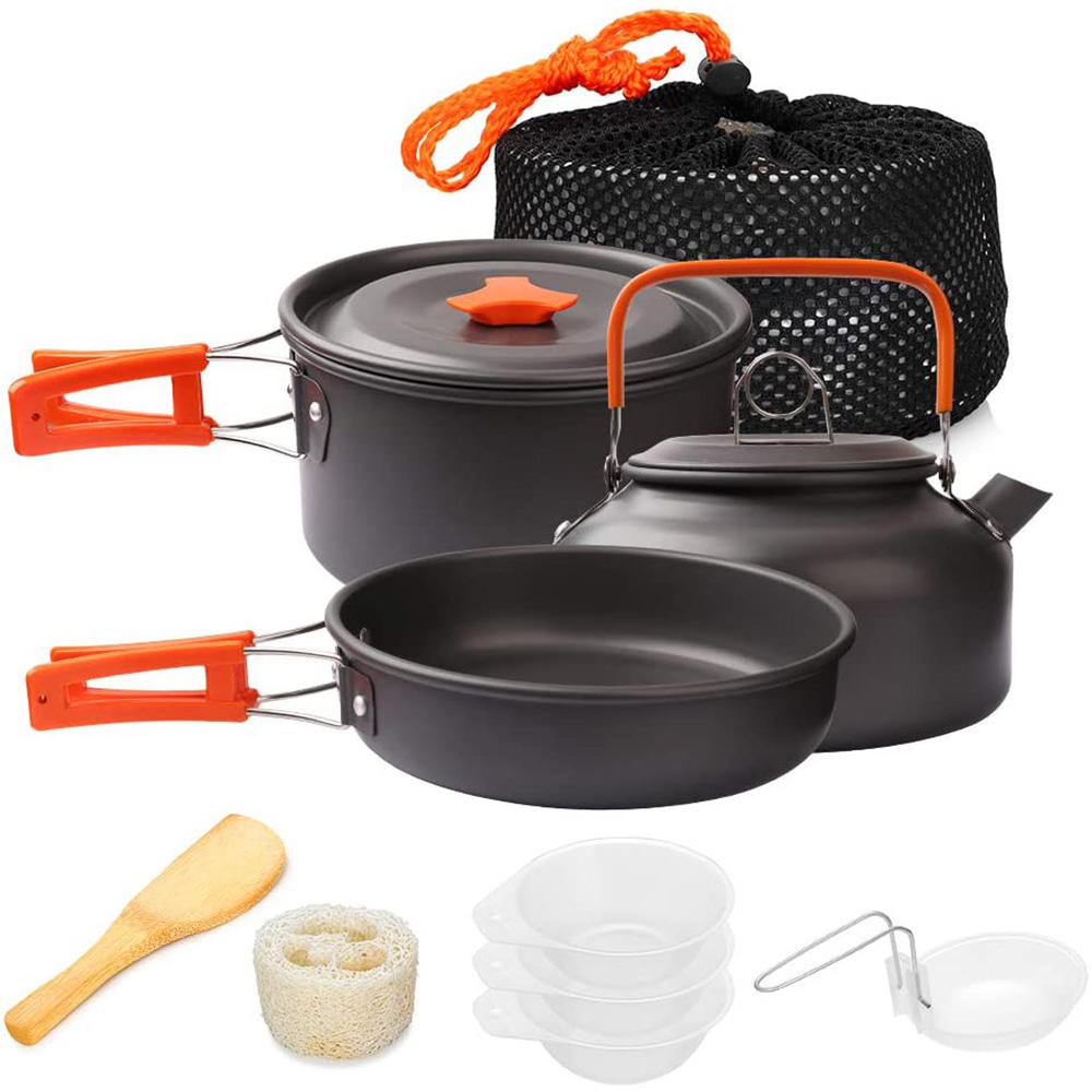 Camping Cooking Set For 4 - 1 pz/1 set kit di pentole