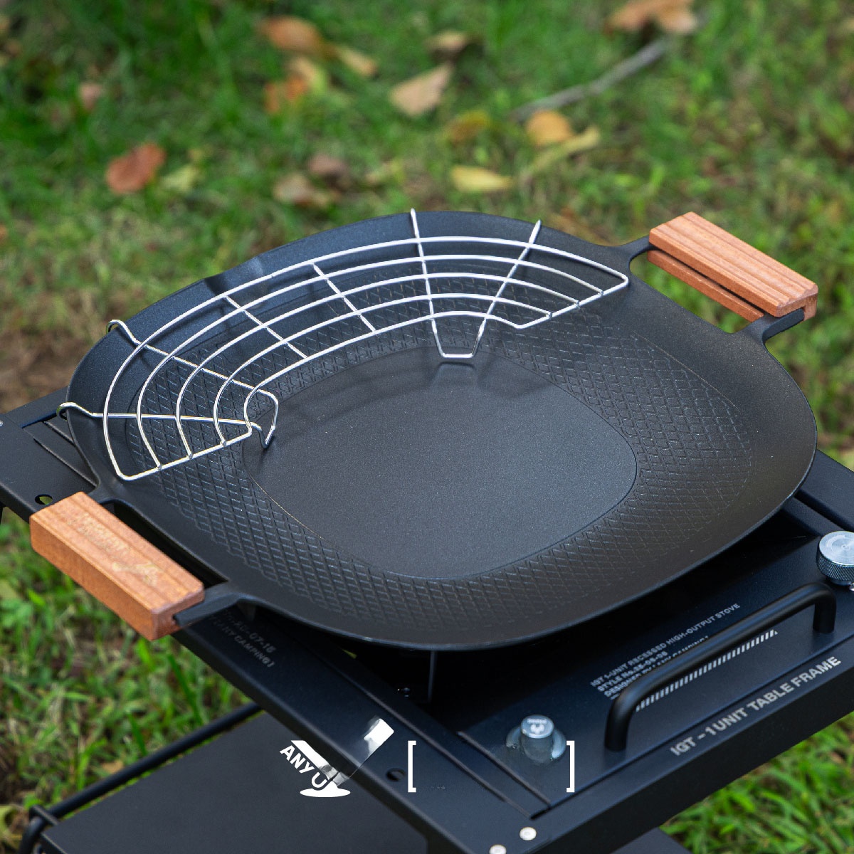 Cooking Outdoor Camping - Padella per Barbecue da Campeggio, Fornello