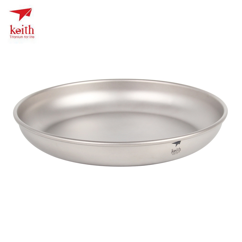 Camping Cooking Utensils Kit - Keith Piatto in titanio Piatti da