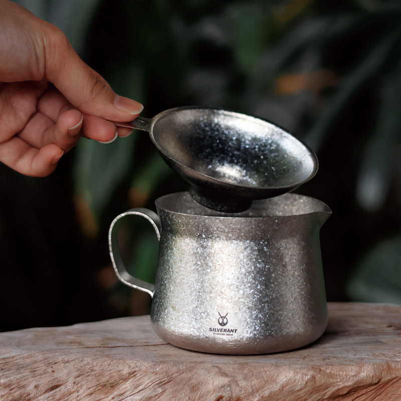 Pocket Coffee Maker - Teiera da caffè in titanio Bollitore