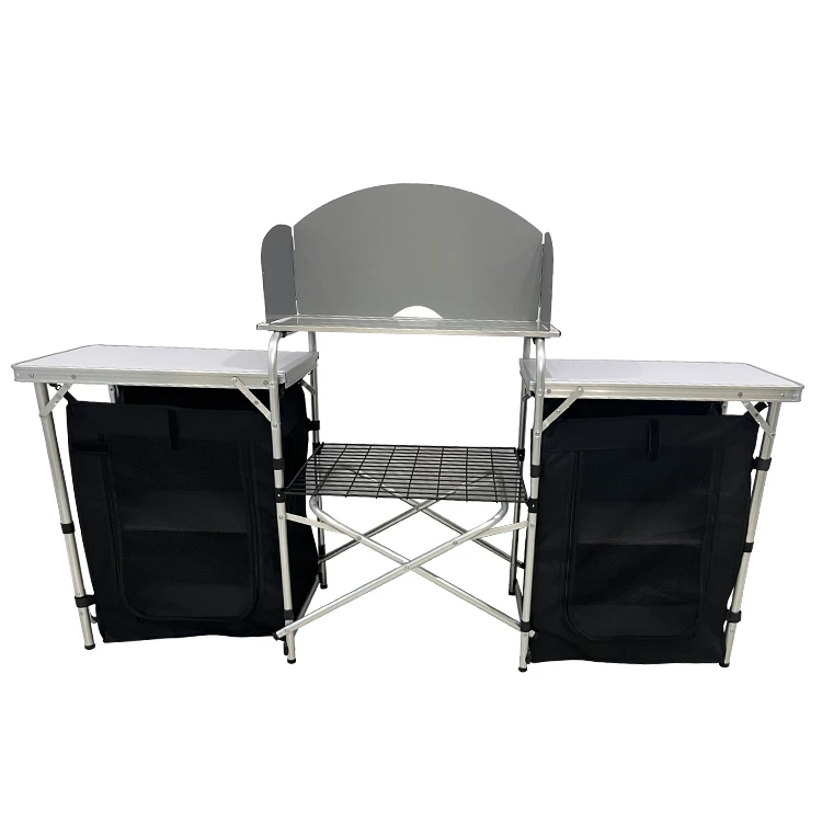 Camping Outdoor Cooking Table - Tavolo da Cucina Portatile Pieghevole in