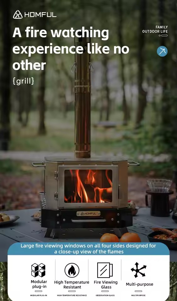 HOMFUL Stufa a Legna Portatile - Camping Cooking Wood Stove recensione e prezzo