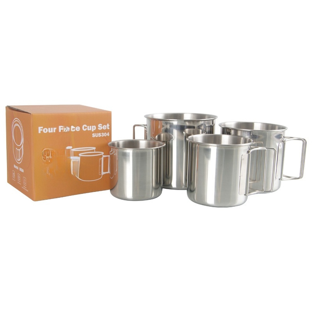 Set di tazze da campeggio in a - Camping Cooking Set For 4 recensione e prezzo