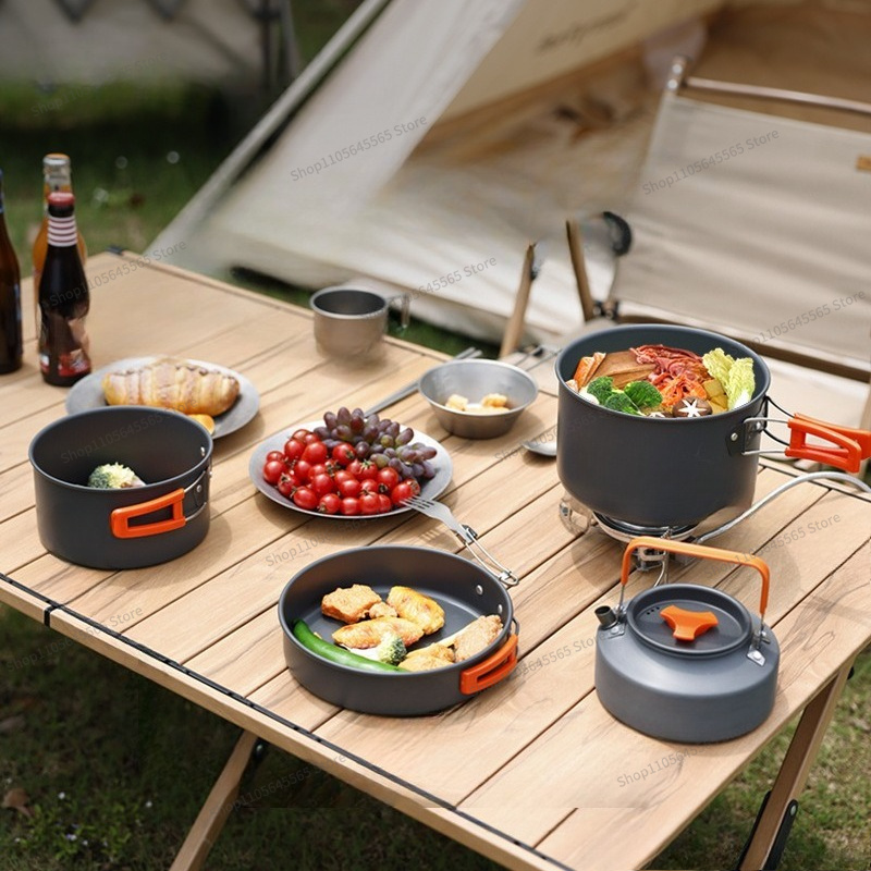 Set di 4 Pezzi per Cucina da C - Camping Cooking Set For 4 recensione e prezzo
