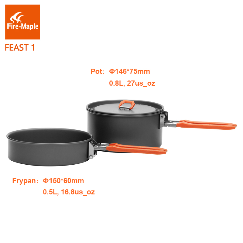 Fuoco Maple festa 1 campeggio  - Camping Cooking Pots And Pans Set recensione e prezzo