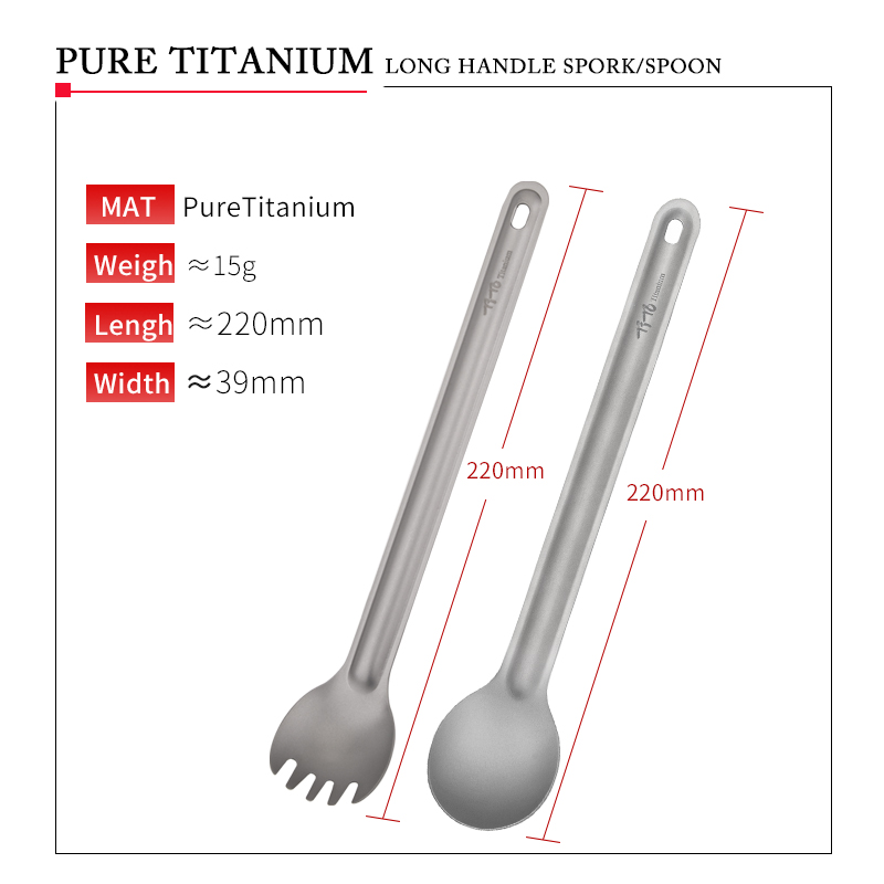 TiTo Cucchiaio Spork in titani - Camping Cooking Utensils Kit recensione e prezzo