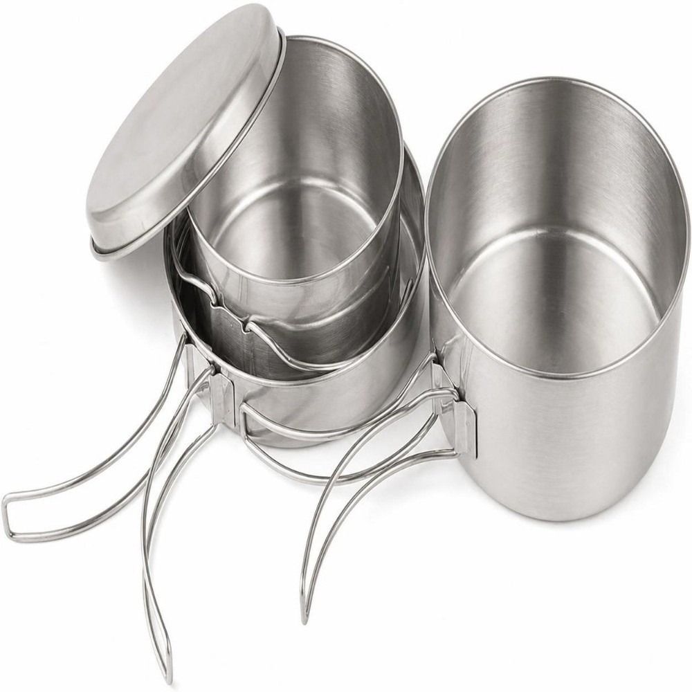 Set da 4 Pezzi di Pentole e Pa - Camping Cooking Pots And Pans Set recensione e prezzo