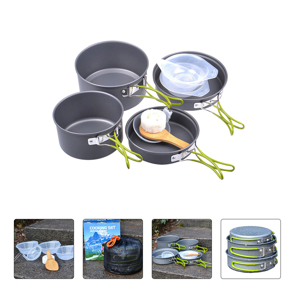 1 Set di Utensili da Cucina pe - Camping Cooking Pots And Pans Set recensione e prezzo