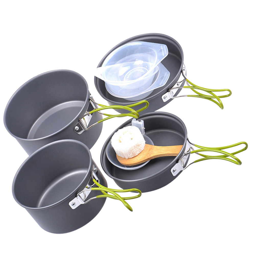 1 Set di Utensili da Cucina pe - Camping Cooking Pots And Pans Set recensione e prezzo