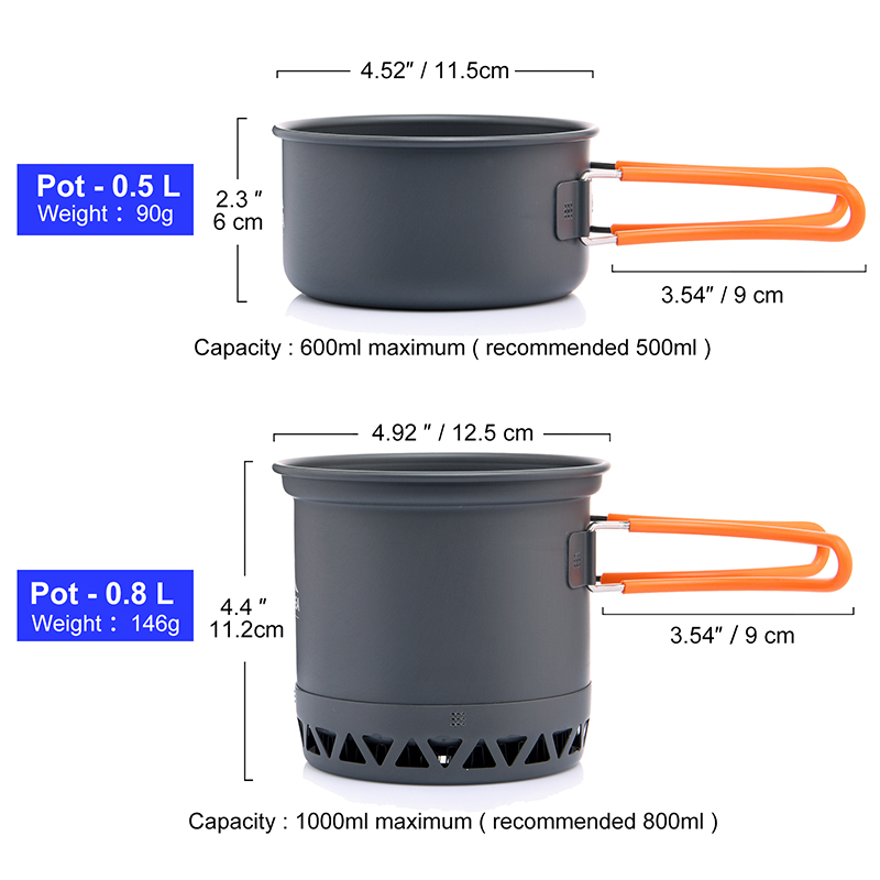 Widesea Set di pentole da camp - Camping Cooking Set For 4 recensione e prezzo