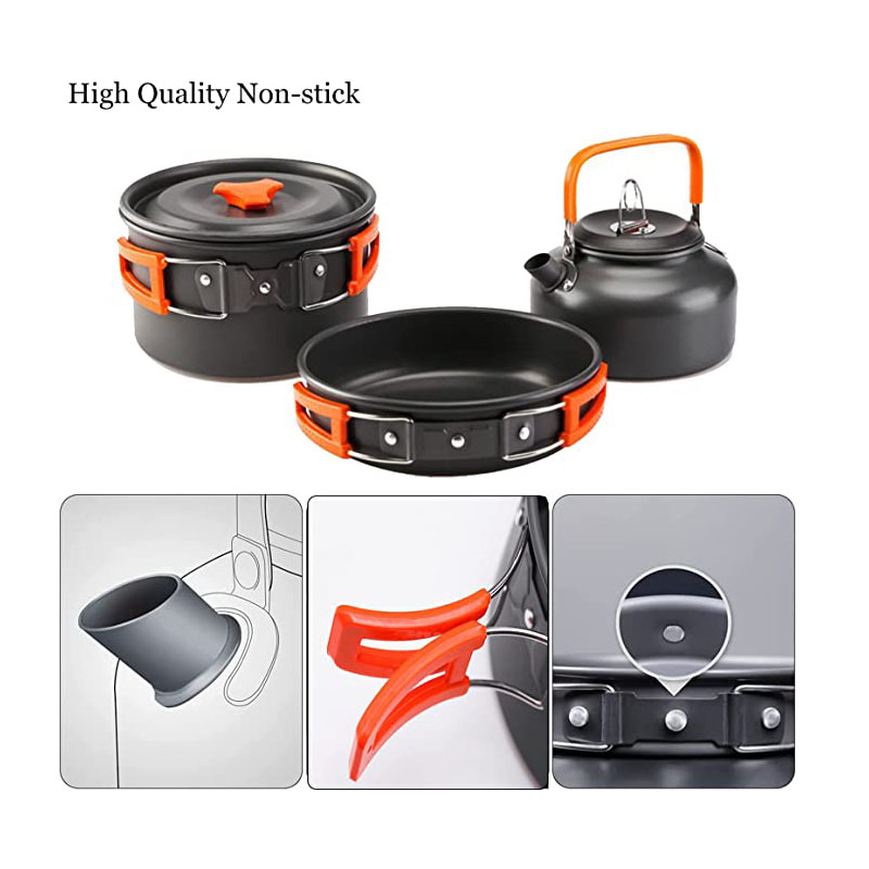 Set di pentole da campeggio al - Camping Cooking Set For 4 recensione e prezzo