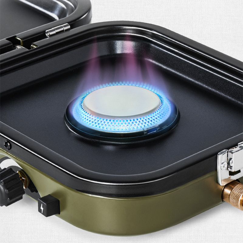 Fornello a Gas Pieghevole a Do - Camping Double Cooking Stove recensione e prezzo