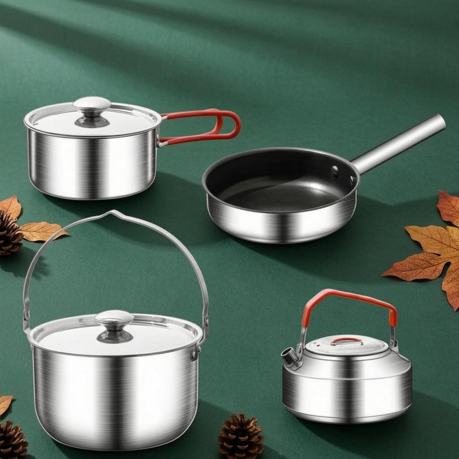 Set di 4 utensili da cucina pi - Camping Cooking Set For 4 recensione e prezzo