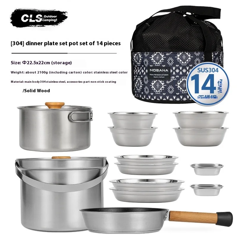 CLS & NOBANA Newset Camping al - Camping Cooking Set For 4 recensione e prezzo