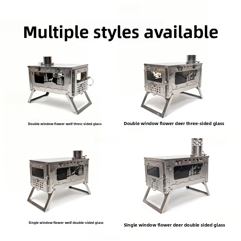 Stufa a Legna Pieghevole in Ac - Camping Cooking Wood Stove recensione e prezzo