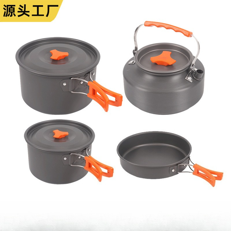 Set di Pentole Portatili per C - Camping Cooking Set For 4 recensione e prezzo