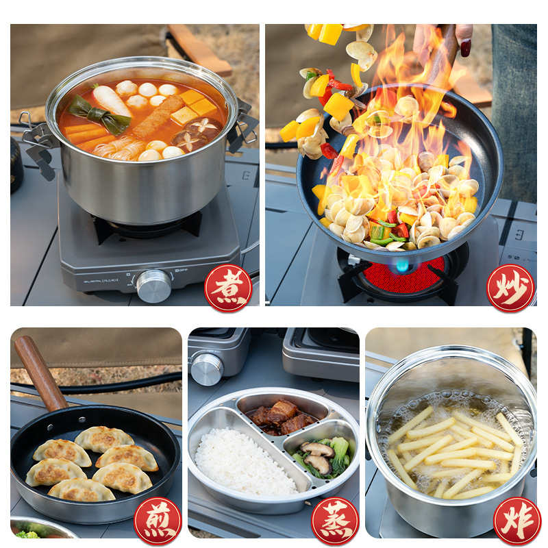 BUERK Set di Pentole e Padelle - Camping Cooking Pots And Pans Set recensione e prezzo