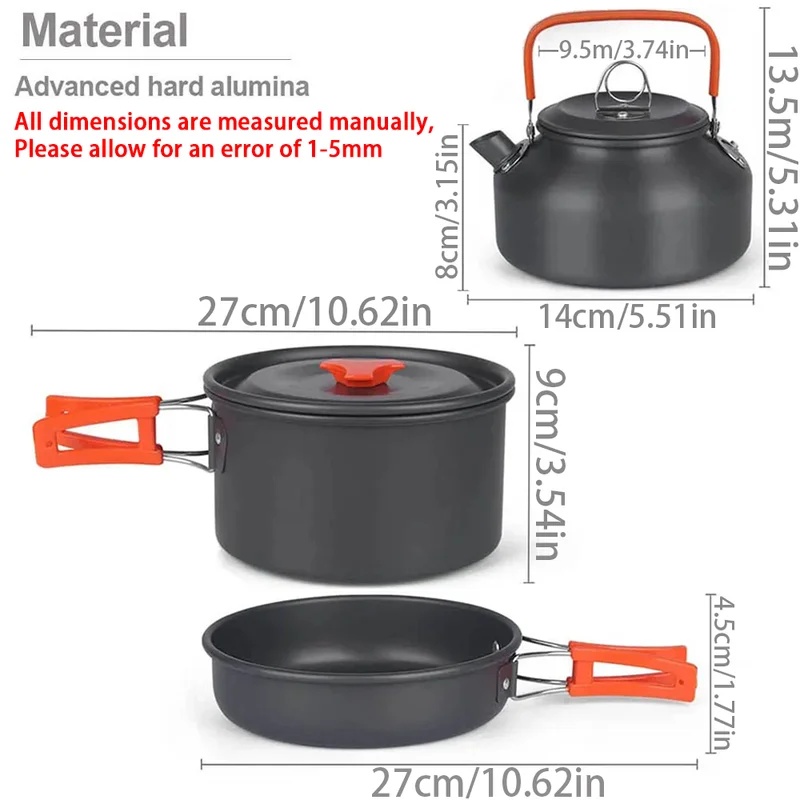 Set di Pentole da Campeggio An - Camping Cooking Set For 4 recensione e prezzo