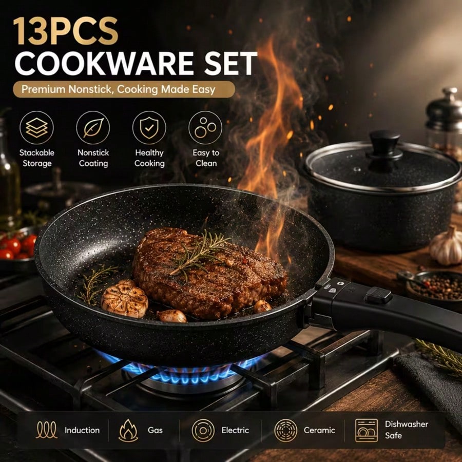 Set di Pentole Antiaderenti Pr - Camping Cooking Pots And Pans Set recensione e prezzo