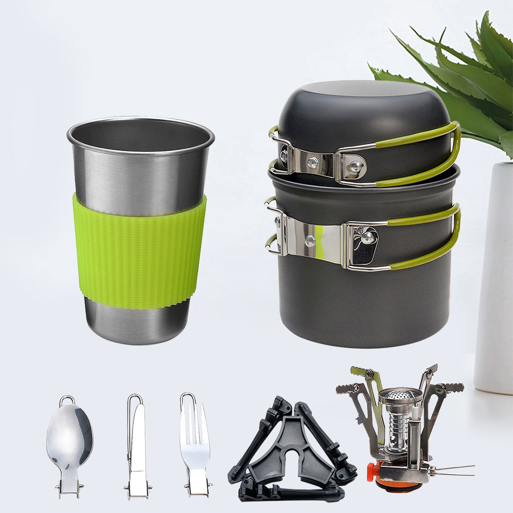 Set di Pentole da Campeggio Le - Camping Cooking Pots And Pans Set recensione e prezzo