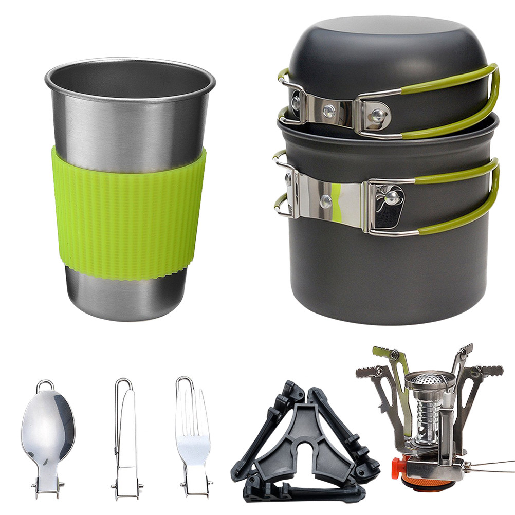 Set di Pentole da Campeggio Le - Camping Cooking Pots And Pans Set recensione e prezzo